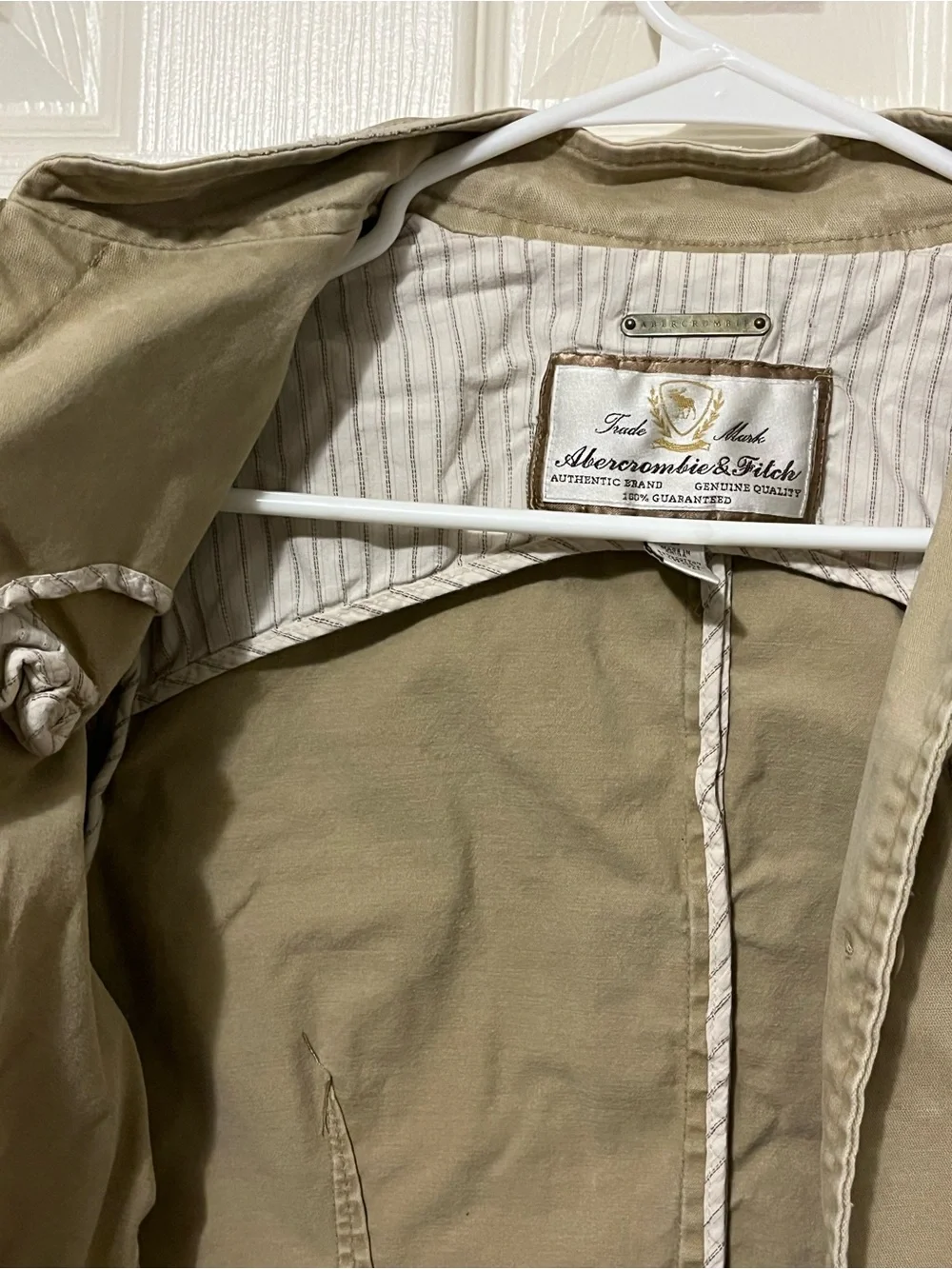 Abercrombie & Fitch Tan Utility-Style Jacket